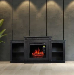 Elektrick krb pod TV so skrinkou Fashion AF18 Ebony