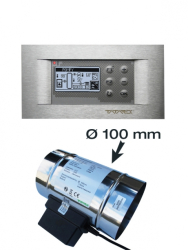 Elektronick regulcia horenia RT-08G TATAREK s klapkou Ø100