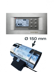 Elektronick regulcia horenia RT-08 OS TATAREK s klapkou Ø150